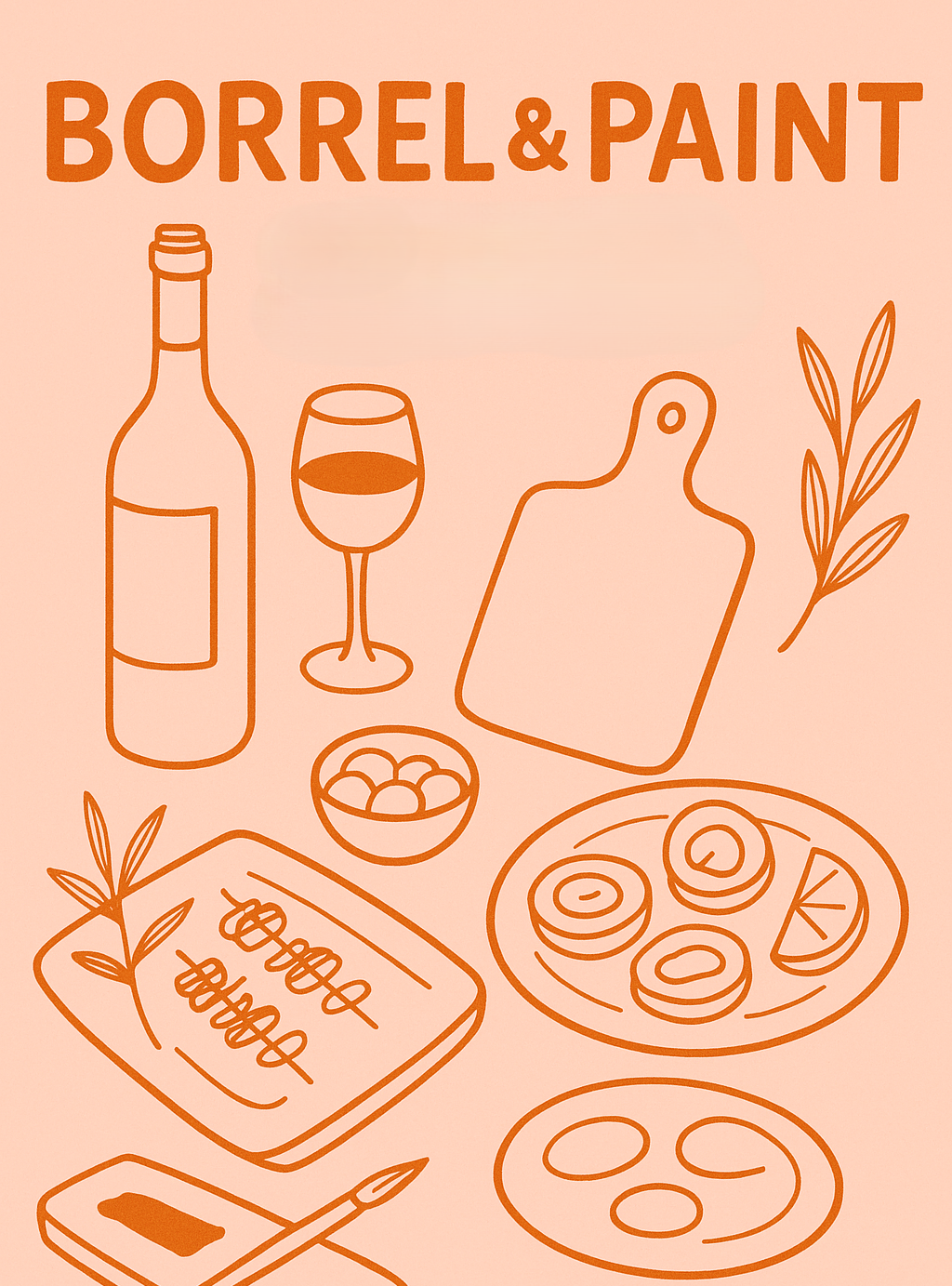 Atelje Café - Borrel & Paint 27 februari 19:00-22:00